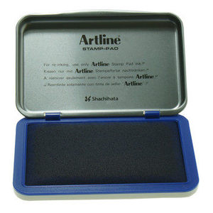 旗牌-雅丽Artline 进口办公用印台 中号印台56*90mm EHJ-2蓝色