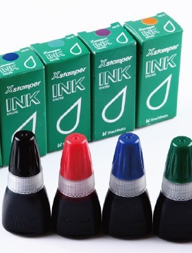 日本旗牌Shachihatar原子印油红色黑色蓝绿橙紫色CS-10N10ml