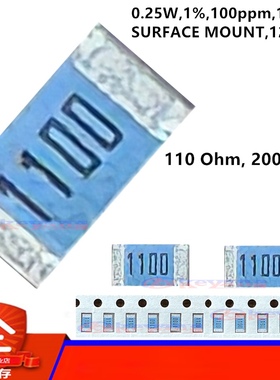 RK73H2BT1100F  贴片电阻 KOA蓝色1206电阻 100R 1%  110OHM