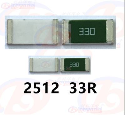 RK73H3ATTER47J33RJ 2512 33R 1W 贴片电阻 绿色