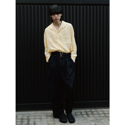 GRAINMUSTARD古巴领简约中性衬衣