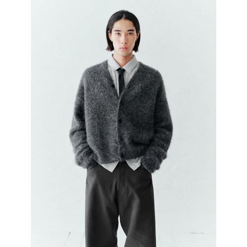 GRAINMUSTARD 「Alpaca Brushed Cardigan」羊驼拉毛短款毛衣开衫