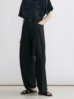 GrainMustard弯刀裤砂洗西裤