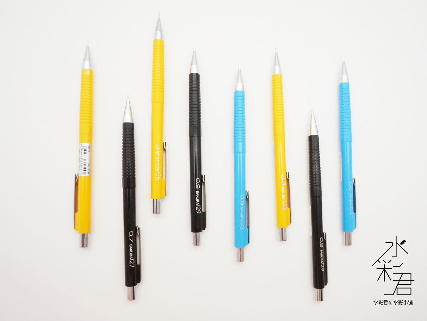 日本樱花自动铅笔 0.3 0.5 0.7 0.9mm漫画手绘书写不断铅活动铅笔