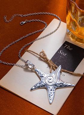 小众设计感五角星项链