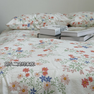 田园风小碎花全棉水洗棉床单床笠单品纯棉小清新印花双人床单床罩