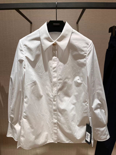 国内代购GIADA专柜正品2024年冬新款白色纯棉衬衫