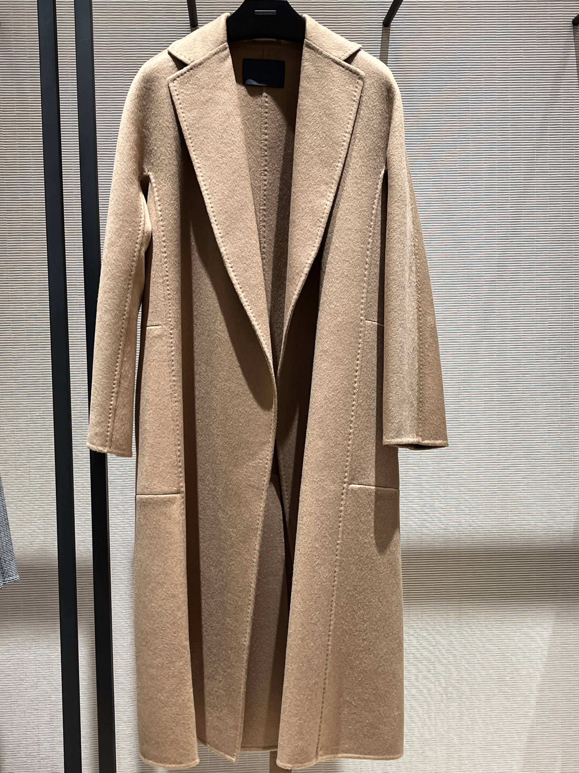 国内专柜正品代购迦达双面羊绒大衣女2024秋冬新款气质骆驼毛大衣