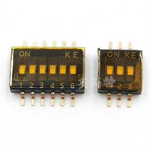 DSHP04TSGER DSHP05TSGER DSHP06TSGER KE拨码开关 1.27mm贴片