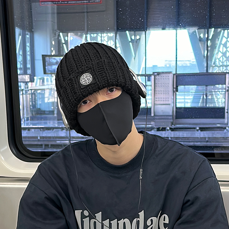 户外毛线帽大头围百搭保暖韩版