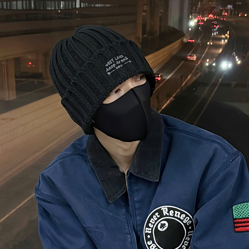 Jodhat针织帽男韩版复古百搭保暖护耳秋冬帽子大头围毛线帽冷帽女