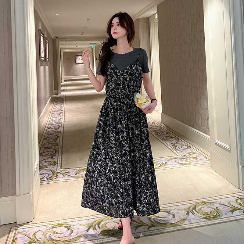 现货夏季短袖新款连衣裙两件套女062档口2678连衣裙P125K188,女装连衣裙,素依格格
