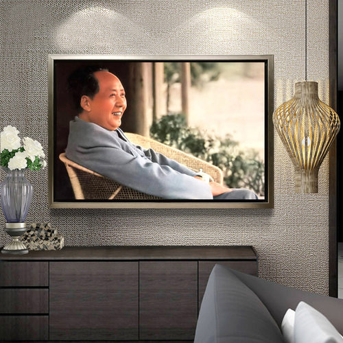 毛主席画像满钻客厅中堂钻石画