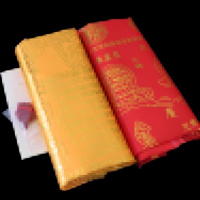 90*200烫金工艺印花往升咒被陀罗尼经被加咒轮套装版丧葬用品
