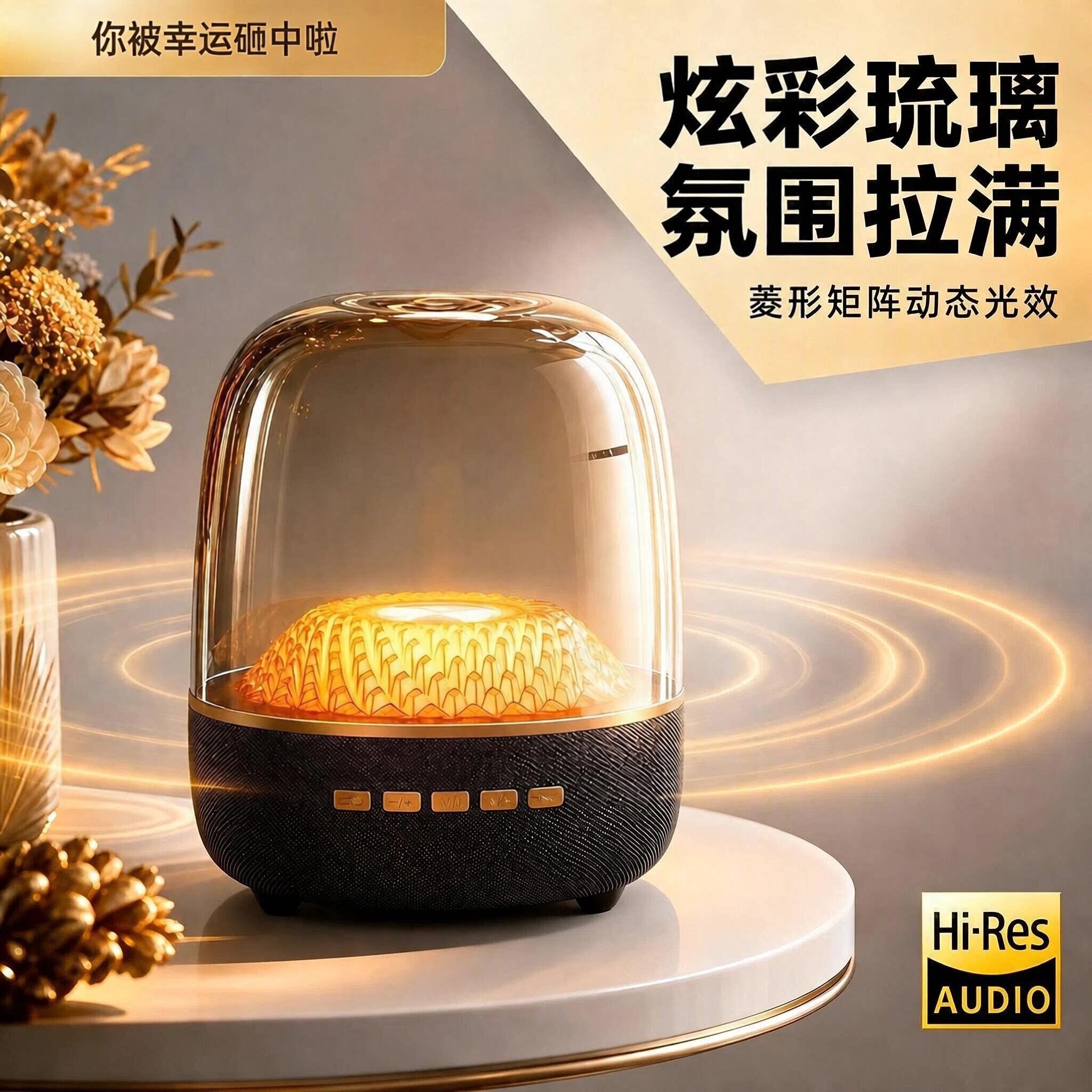 蓝牙音响曼哈顿无线大音量琉璃客厅环绕家用台式电脑桌面低音炮