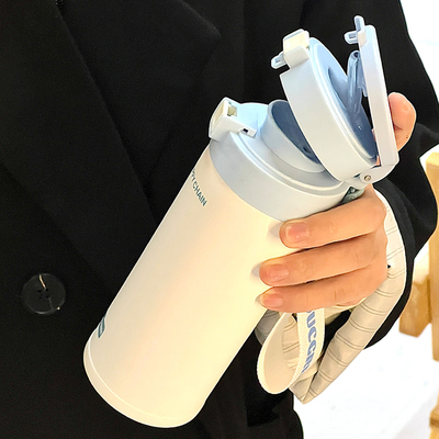 高颜值陶瓷内胆保温杯大容量便携