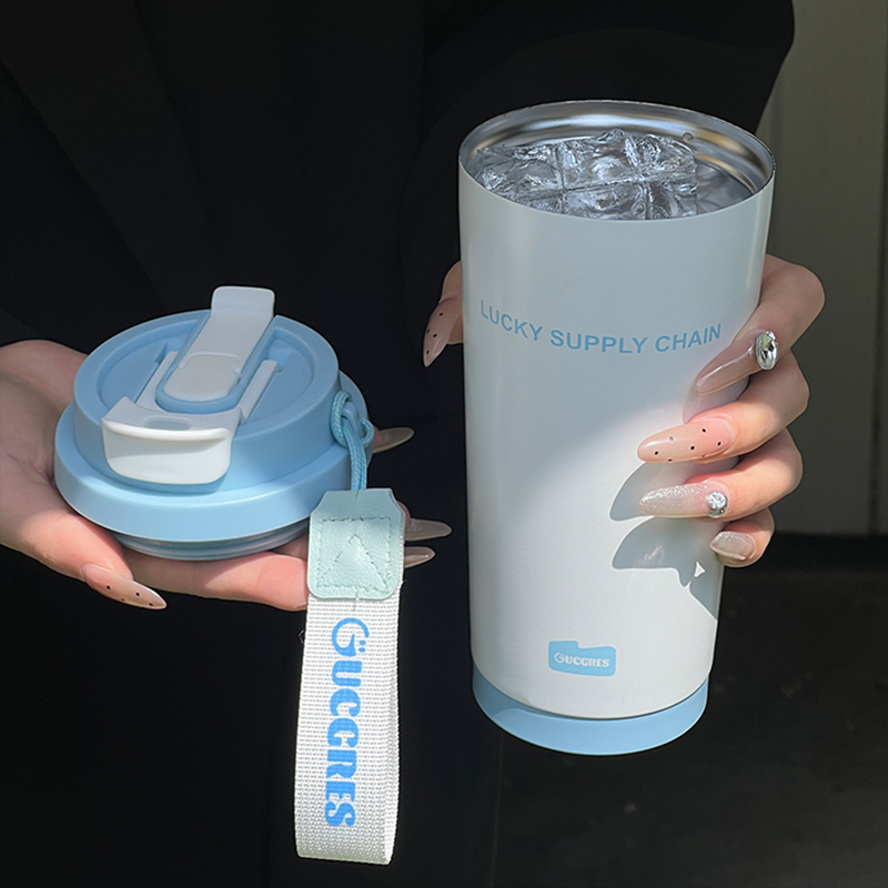 高颜值女生不锈钢保温杯大容量