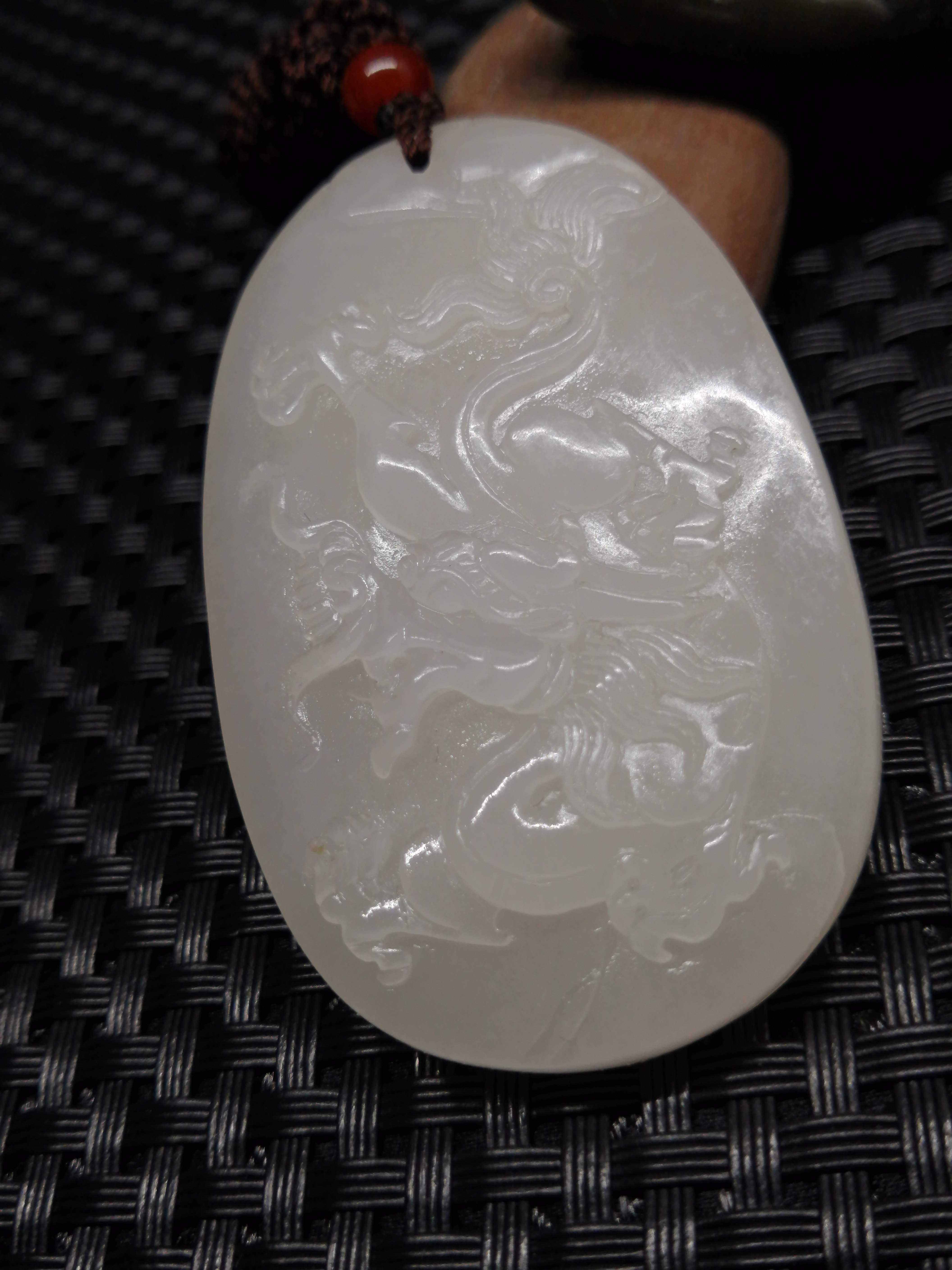 和田玉   龙牌   玉龙牌子    男吊坠挂件