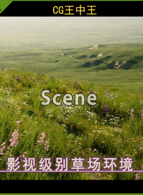 UE5虚幻5.0-5.6+ 影视级阿尔卑斯草场草原花草植物高山区环境素材