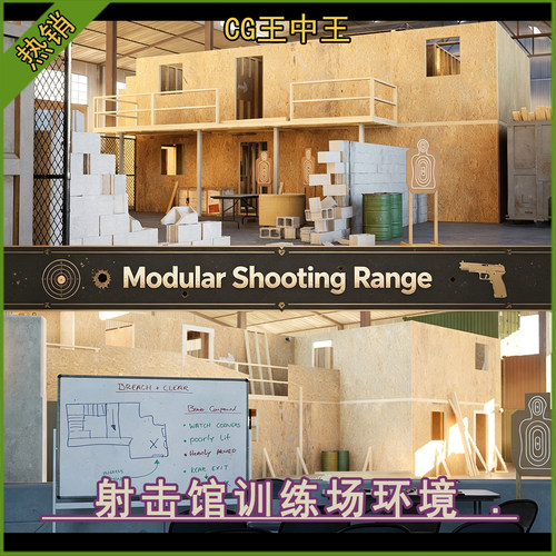虚幻5ue5 Shoothouse Killhouse Shooting Range Training Arena