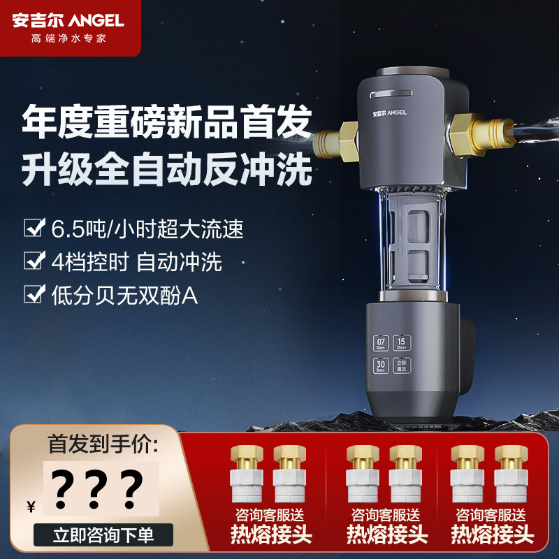 安吉尔J3422家用前置过滤器全屋净水自来水全自动清洗反冲洗正品