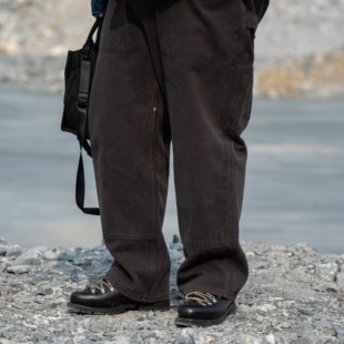 BAGGGGY 大码 蜡染水洗 伐木裤 紫铜铆钉巴黎扣13oz  140斤-250斤