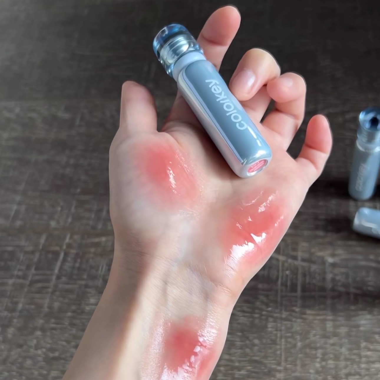 唇透明镜面不易沾杯Colorkey