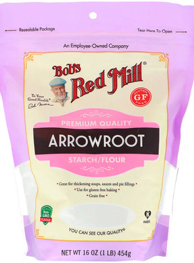 Bob's Red Mill红磨坊无麸质葛根粉玉米淀粉土豆淀粉泡打粉苏打粉
