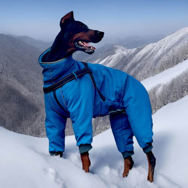 狗狗冬天衣服滑雪雪地防寒衣服柯基哈士奇边牧金毛保暖冲锋衣