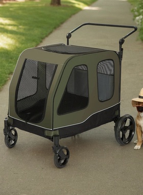 hellobaby大狗狗推车宠物推车老狗残疾狗代步车边牧金毛推车120斤