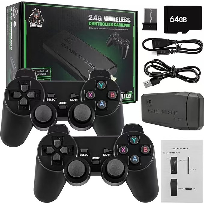 M8家用无线手柄游戏机2.4G无线双人电视GAMES HDMI PS街机2万游戏