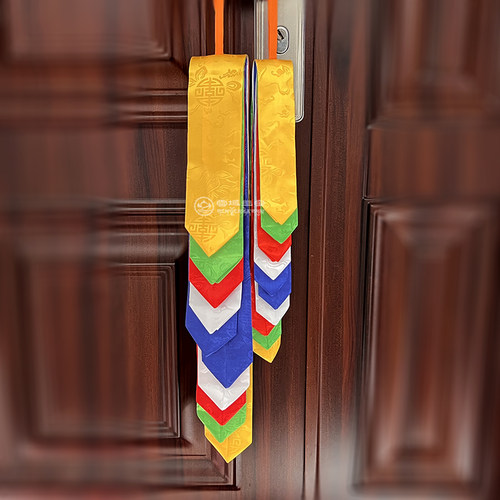 西藏五色彩幡藏民族装饰