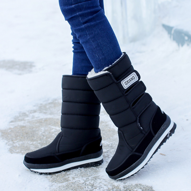 包邮东北棉鞋冬季高筒棉靴防水防滑加厚保暖男女情侣款亲子雪地靴