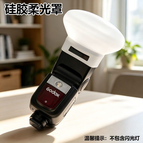 适用捷宝永诺闪光灯硅胶柔光罩
