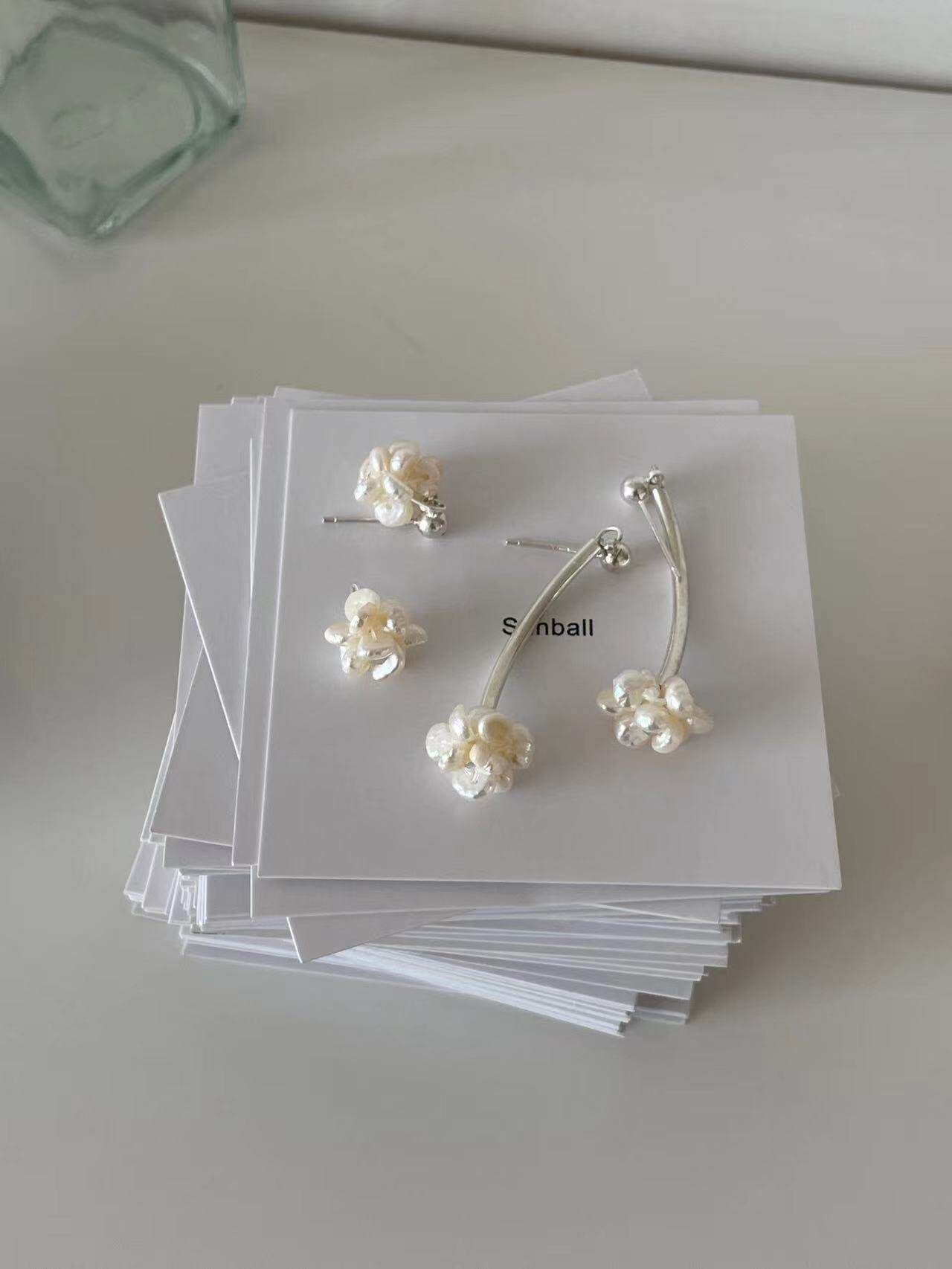 复古珍珠银耳饰日常百搭