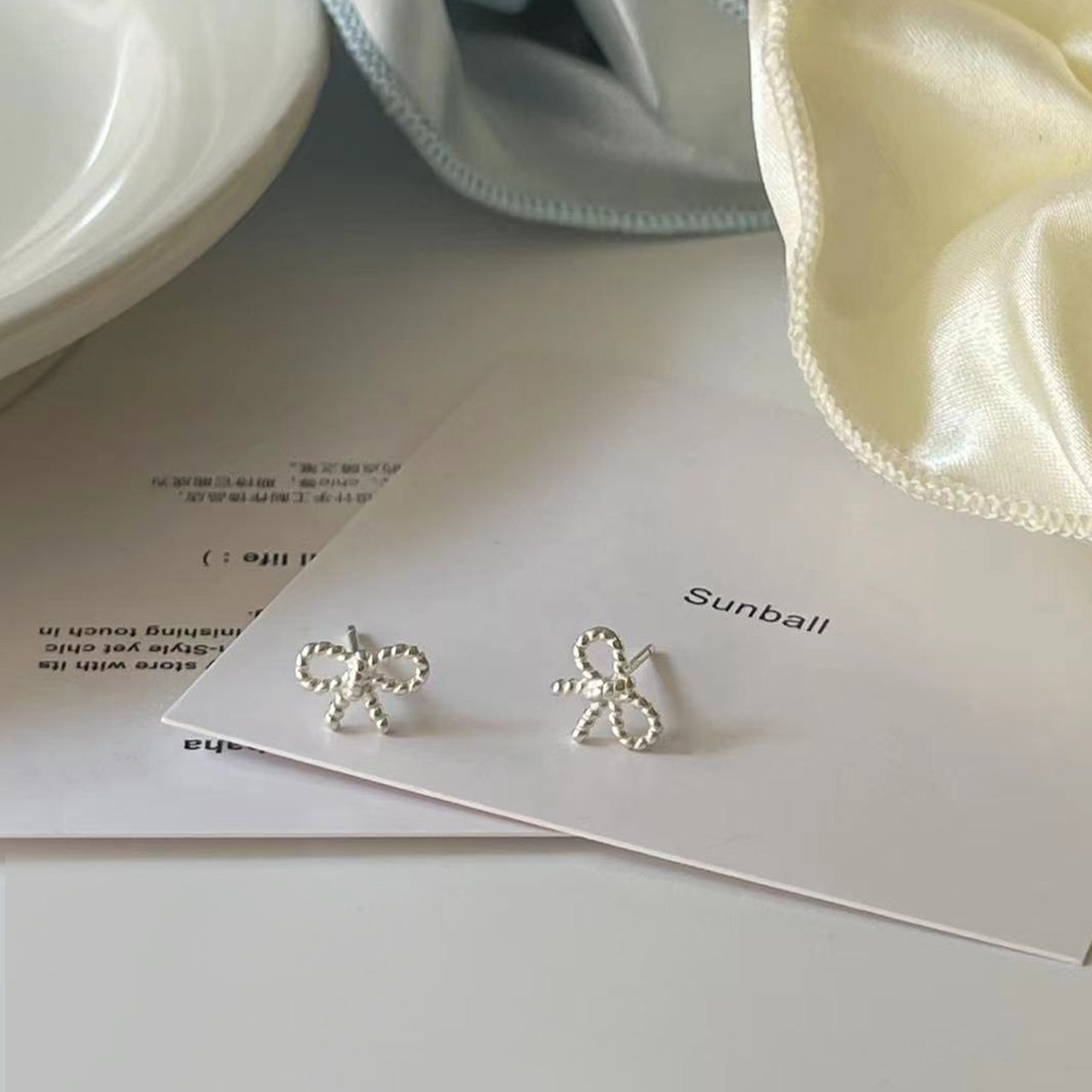 925银小巧耳饰日常百搭