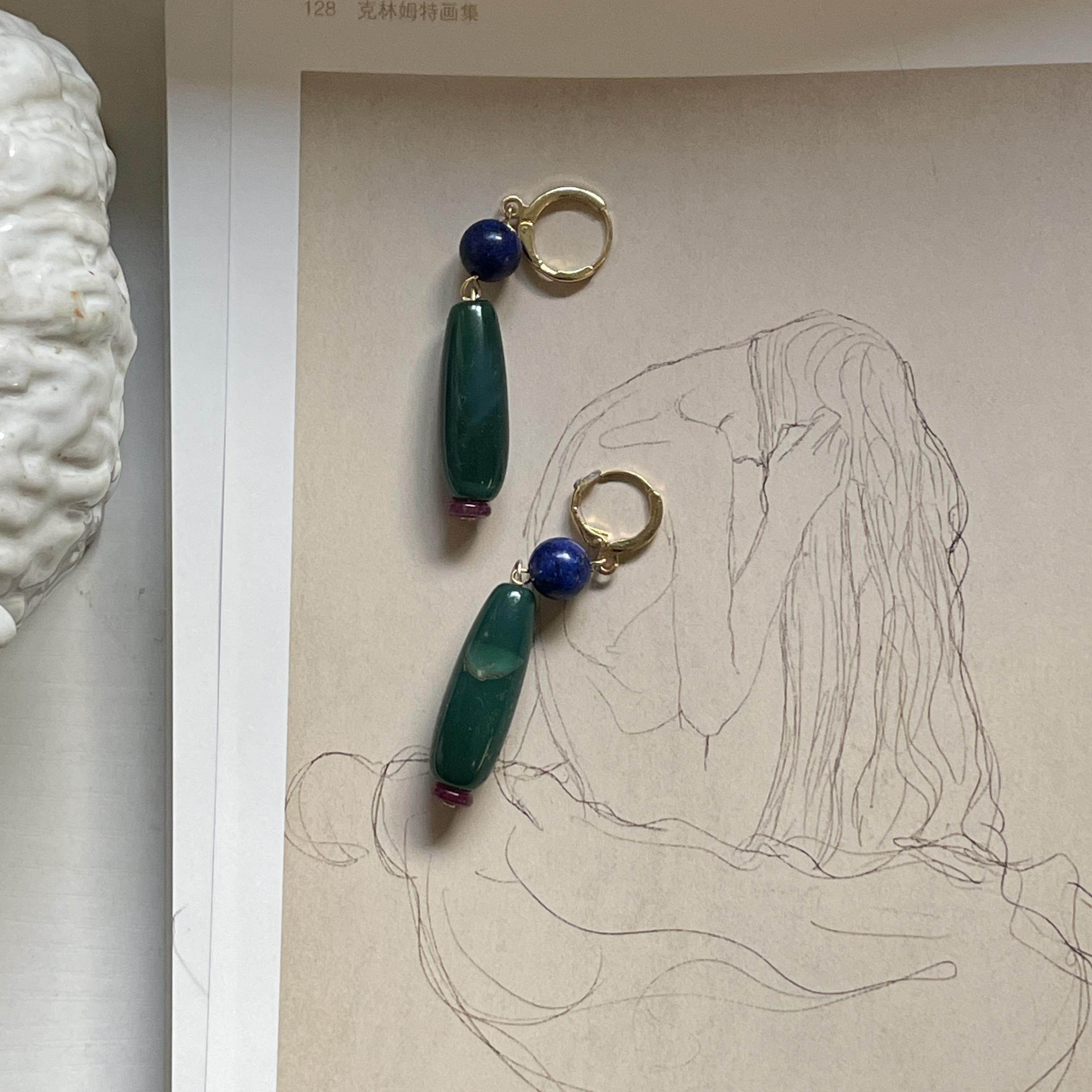 Sunball《》夸张好玩新品耳饰撞色少女设计感原创设计耳钉耳夹