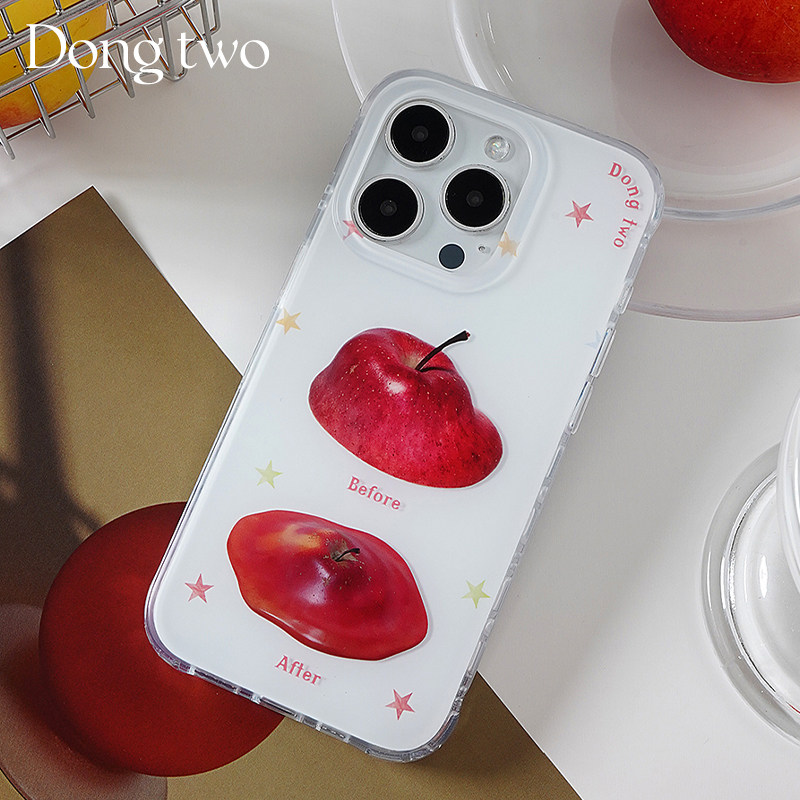 Dongtwo苹果好热磨砂双层印花手机壳适用iPhone17promax夏季新款苹果16pro创意15promax高级感
