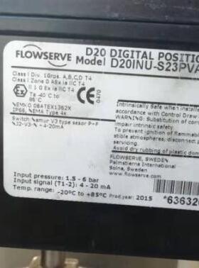 Flowserve全新EP5EU-HPGU-23K01-PV9DA-4Z反馈器