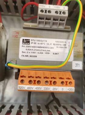 BLOCK变压器USTE100/2X115原装SK MK205J40BL电容2μF±5% 400V