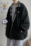 秋季腰果花两面穿夹克男士韩版复古潮牌工装外套宽松JK46/P50，男装夹克，电商D202