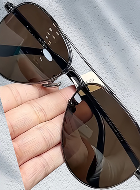 天然石头眼镜太阳镜墨镜真水晶石头镜清晰清凉护目抗疲劳防辐射男