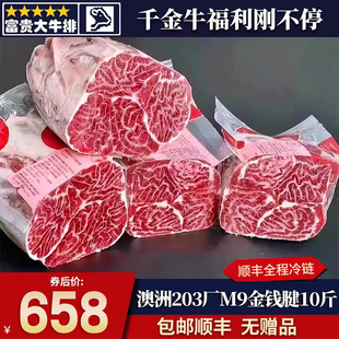 包邮10斤澳洲皇冠m9金钱腱A腱牛腱子和牛原切谷饲炖煮清真酱牛肉