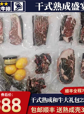 秒发包邮5斤去壳干式熟成套餐35天prime和牛m5眼肉西冷菲力羽下肉