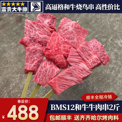 包邮6串m12和牛肉串羽下肉烤肉