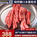 包邮 10斤国产m5牛肋条和牛无骨雪花原切奶香烧烤烤肉炖煮牛肉套餐