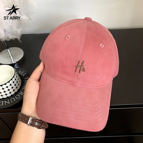ST ARRY 棒球帽女宽帽檐韩版简约百搭字母刺绣软顶男鸭舌帽显脸小