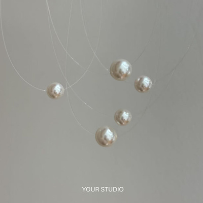 Minimalism 极简美学/施家珍珠项链锁骨链纯银隐形气质礼物女