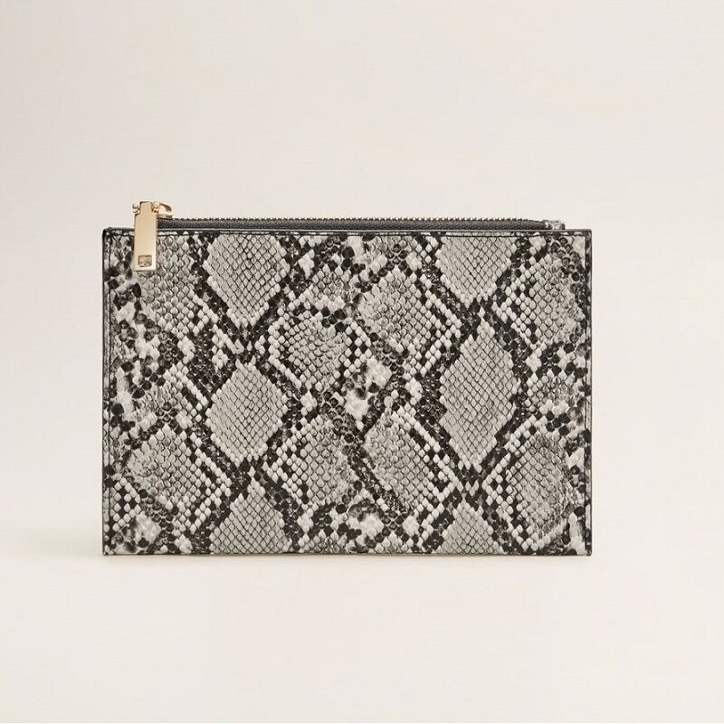 MANGO时尚简约化妆包手拿包女包