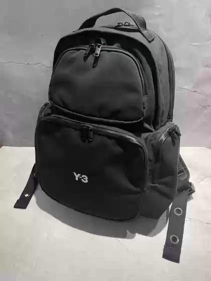 Y3Bag Black Warrior Backpack Unisex Backpack Laptop Bag Travel Bag Y3Bag Bag Dark Black Backpack